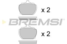 BREMS BP2102 - PASTIGLIE FRENO - BRAKE PADS