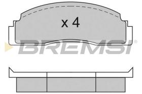 BREMS BP2104 - PASTIGLIE FRENO - BRAKE PADS