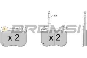 BREMS BP2118 - PASTIGLIE FRENO - BRAKE PADS