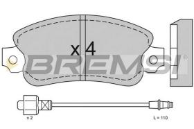 BREMS BP2127 - PASTIGLIE FRENO - BRAKE PADS