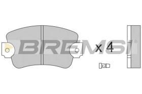 BREMS BP2132 - PASTIGLIE FRENO - BRAKE PADS