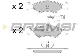 BREMS BP2163 - PASTIGLIE FRENO - BRAKE PADS