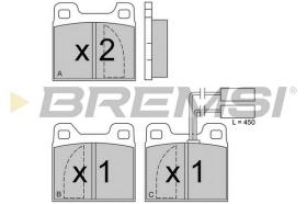 BREMS BP2225 - PASTIGLIE FRENO - BRAKE PADS