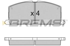 BREMS BP2255 - PASTIGLIE FRENO - BRAKE PADS