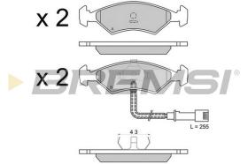 BREMS BP2266 - PASTIGLIE FRENO - BRAKE PADS