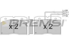 BREMS BP2275 - PASTIGLIE FRENO - BRAKE PADS