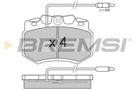 BREMS BP2276-1 - PASTIGLIE FRENO - BRAKE PADS