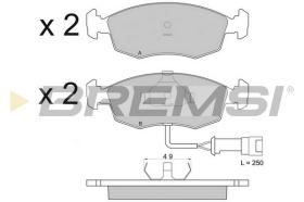 BREMS BP2282 - PASTIGLIE FRENO - BRAKE PADS