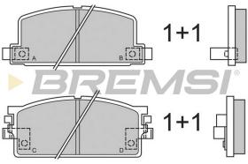 BREMS BP2294 - PASTIGLIE FRENO - BRAKE PADS