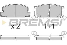 BREMS BP2308 - PASTIGLIE FRENO - BRAKE PADS