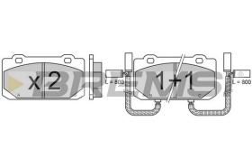 BREMS BP2319 - PASTIGLIE FRENO - BRAKE PADS