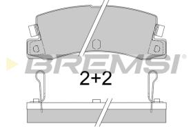 BREMS BP2323 - PASTIGLIE FRENO - BRAKE PADS