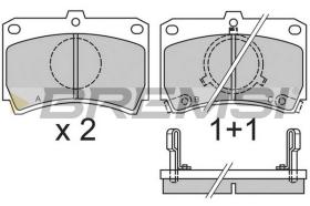 BREMS BP2327 - PASTIGLIE FRENO - BRAKE PADS