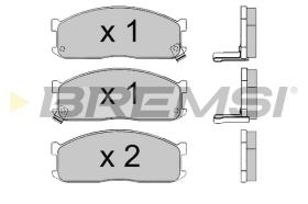 BREMS BP2390 - PASTIGLIE FRENO - BRAKE PADS