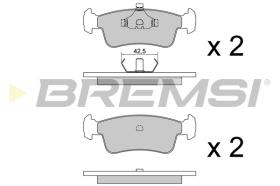 BREMS BP2398 - PASTIGLIE FRENO - BRAKE PADS