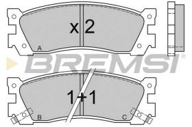 BREMS BP2422 - PASTIGLIE FRENO - BRAKE PADS