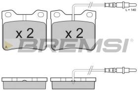 BREMS BP2431 - PASTIGLIE FRENO - BRAKE PADS