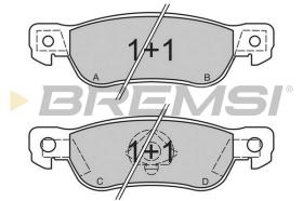 BREMS BP2436 - PASTIGLIE FRENO - BRAKE PADS