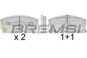 BREMS BP2437 - PASTIGLIE FRENO - BRAKE PADS