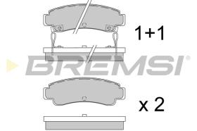 BREMS BP2442 - PASTIGLIE FRENO - BRAKE PADS