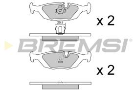 BREMS BP2456 - PASTIGLIE FRENO - BRAKE PADS