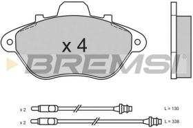 BREMS BP2465 - PASTIGLIE FRENO - BRAKE PADS