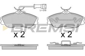 BREMS BP2478 - PASTIGLIE FRENO - BRAKE PADS