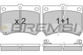 BREMS BP2491 - PASTIGLIE FRENO - BRAKE PADS