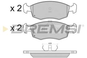 BREMS BP2499 - PASTIGLIE FRENO - BRAKE PADS