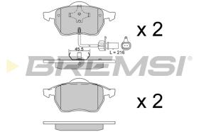 BREMS BP2516 - PASTIGLIE FRENO - BRAKE PADS