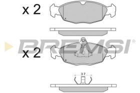 BREMS BP2520 - PASTIGLIE FRENO - BRAKE PADS