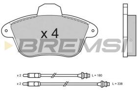 BREMS BP2522 - PASTIGLIE FRENO - BRAKE PADS