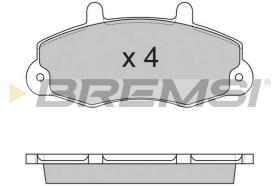 BREMS BP2525 - PASTIGLIE FRENO - BRAKE PADS