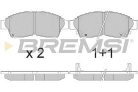 BREMS BP2526 - PASTIGLIE FRENO - BRAKE PADS