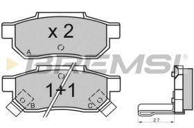 BREMS BP2530 - PASTIGLIE FRENO - BRAKE PADS