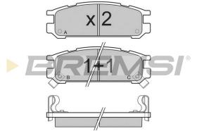 BREMS BP2536 - PASTIGLIE FRENO - BRAKE PADS