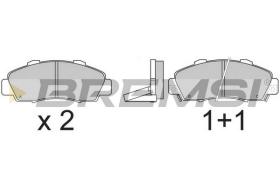 BREMS BP2543 - PASTIGLIE FRENO - BRAKE PADS