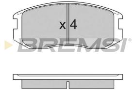 BREMS BP2558 - PASTIGLIE FRENO - BRAKE PADS