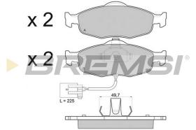 BREMS BP2561 - PASTIGLIE FRENO - BRAKE PADS