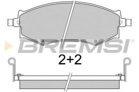 BREMS BP2572 - PASTIGLIE FRENO - BRAKE PADS