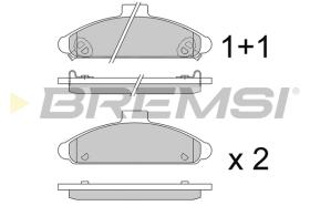 BREMS BP2579 - PASTIGLIE FRENO - BRAKE PADS