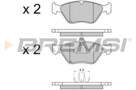 BREMS BP2585 - PASTIGLIE FRENO - BRAKE PADS