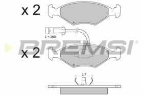 BREMS BP2589 - PASTIGLIE FRENO - BRAKE PADS