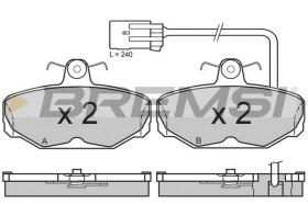 BREMS BP2591 - PASTIGLIE FRENO - BRAKE PADS