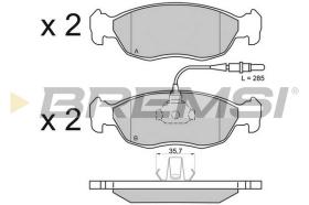 BREMS BP2595 - PASTIGLIE FRENO - BRAKE PADS