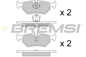 BREMS BP2599 - PASTIGLIE FRENO - BRAKE PADS