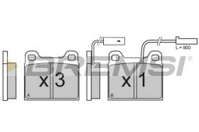 BREMS BP2606 - PASTIGLIE FRENO - BRAKE PADS