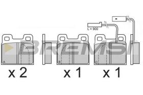 BREMS BP2607 - PASTIGLIE FRENO - BRAKE PADS