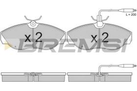 BREMS BP2614 - PASTIGLIE FRENO - BRAKE PADS