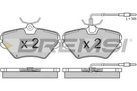 BREMS BP2628 - PASTIGLIE FRENO - BRAKE PADS